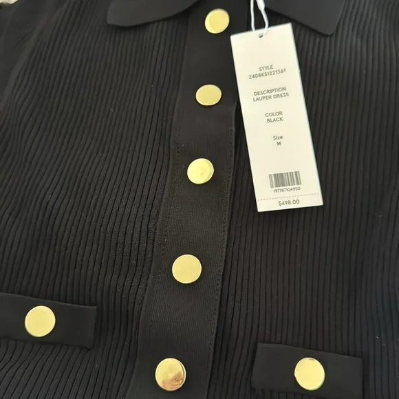 Veronica Beard Lauper Sweater Dress Black

Elegant Black Button-Up Dress - Picture 7 of 7